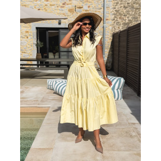 Robe longue Maëline - Jaune