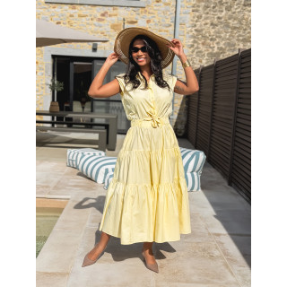 Robe longue Maëline - Jaune