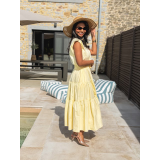 Robe longue Maëline - Jaune