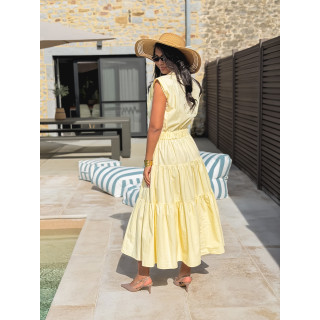 Robe longue Maëline - Jaune