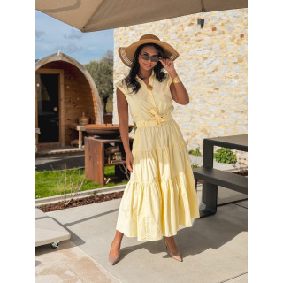 Robe longue Maëline - Jaune