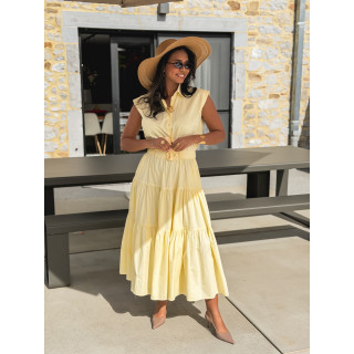 Robe longue Maëline - Jaune