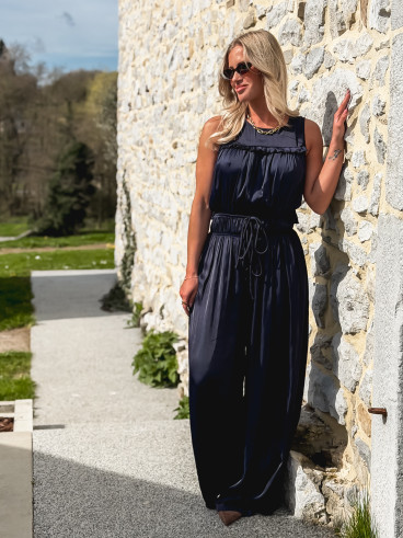 Combinaison pantalon Naïra - Bleu marine