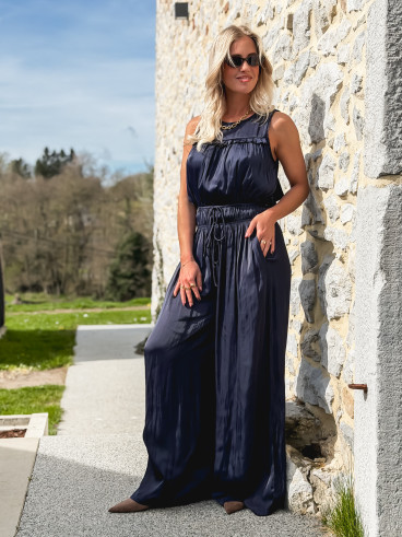 Combinaison pantalon Naïra - Bleu marine