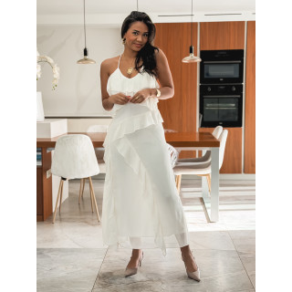 Robe longue Aurélie - Ecru