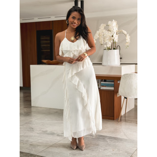 Robe longue Aurélie - Ecru