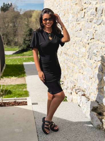 Robe courte Siria - Noir