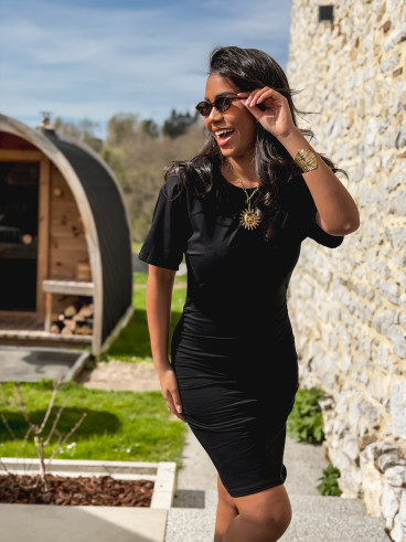 Robe courte Siria - Noir