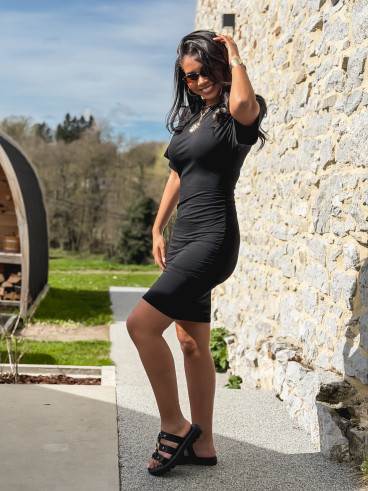 Robe courte Siria - Noir