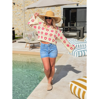 Short en jeans Tamila - Bleu