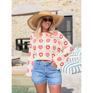 Short en jeans Tamila - Bleu