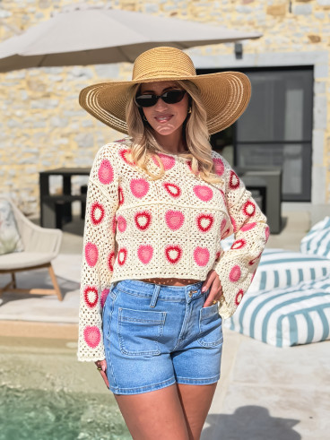 Short en jeans Tamila - Bleu