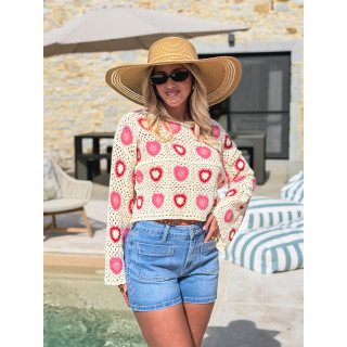 Short en jeans Tamila - Bleu