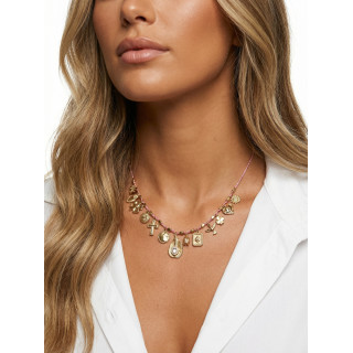 Collier Stéphanie - Doré/Rose
