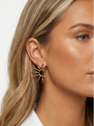 Boucles d'oreille Geraldine - Doré