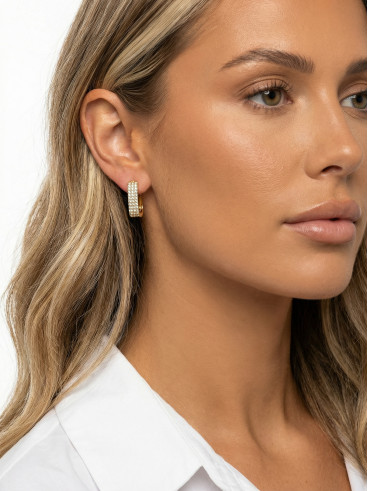 Boucles d'oreille Klélya - Doré