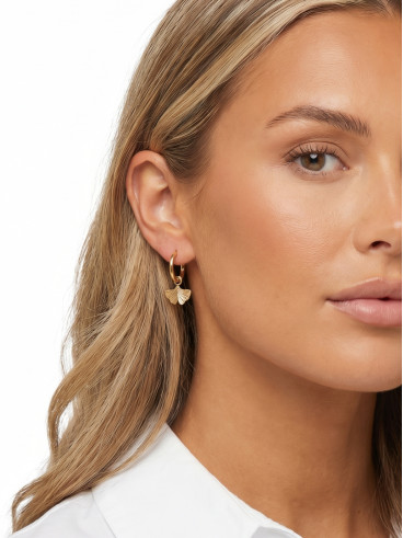 Boucles d'oreilles Morine - Doré