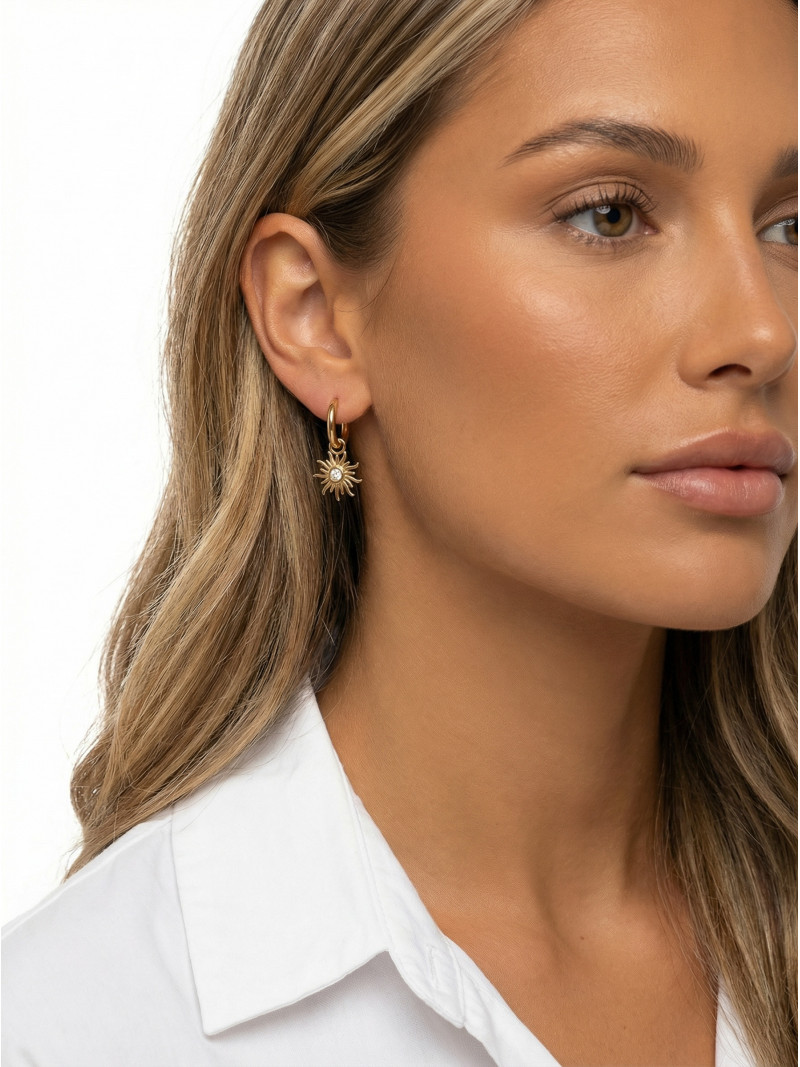 Boucles d'oreilles Evagelia - Doré