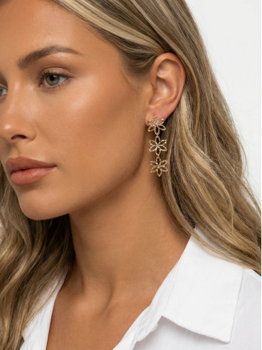 Boucles d'oreilles Cyriane - Doré