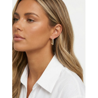 Boucles d'oreilles Karolina - Doré/Blanc