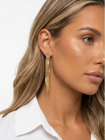 Boucles d'oreilles Brise - Doré