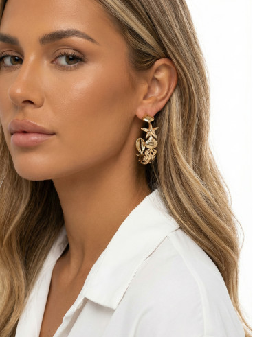 Boucles d'oreilles Mélina - Doré