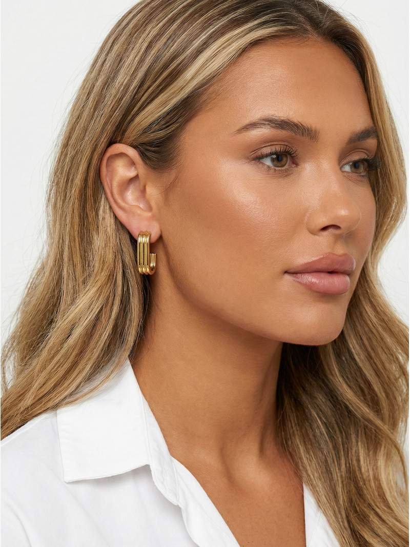 Boucles d'oreilles Georgiana - Doré