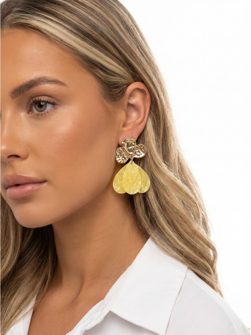 Boucles d'oreilles Mabel - Jaune Boucles d'oreilles Mabel - Jaune