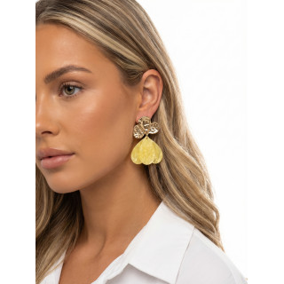 Boucles d'oreilles Mabel - Jaune