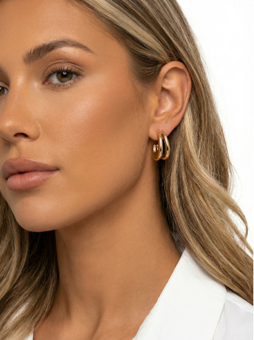 Boucles d'oreilles Klervia - Doré