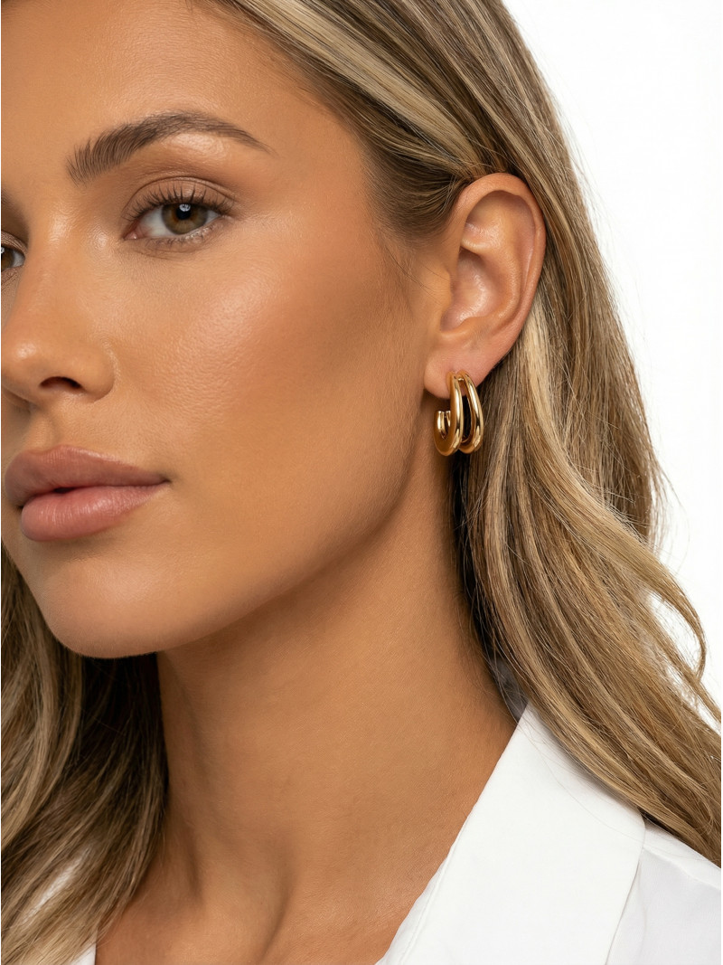 Boucles d'oreilles Klervia - Doré