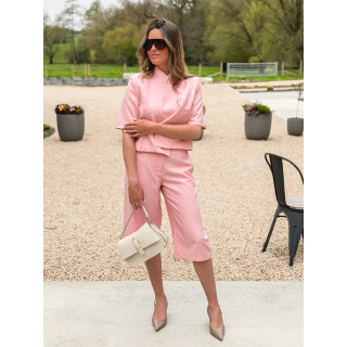 Veste lignée Zélya - Rose