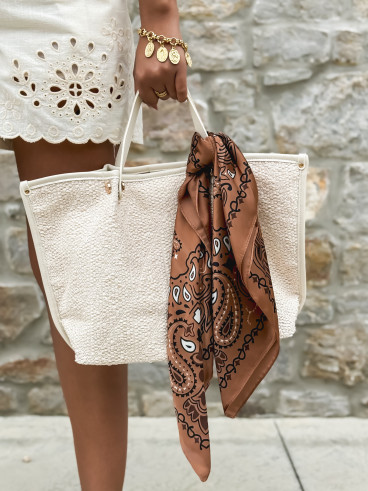 Foulard Melinda - Chocolat