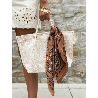 Foulard Melinda - Chocolat