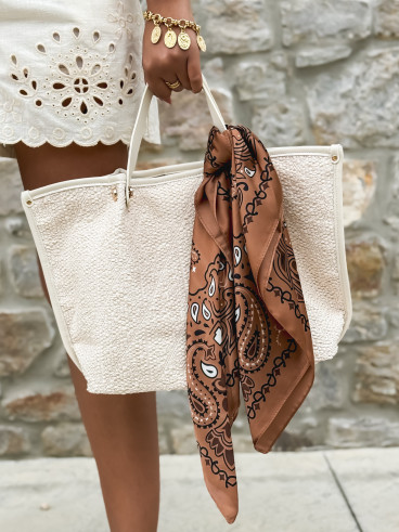 Foulard Melinda - Chocolat