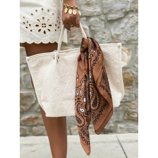 Foulard Melinda - Chocolat