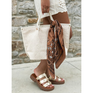 Foulard Melinda - Chocolat