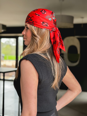 Foulard Melinda - Rouge Foulard Melinda - Rouge