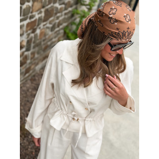 Foulard Melinda - Chocolat