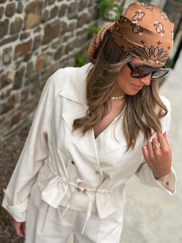 Foulard Melinda - Chocolat