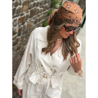 Foulard Melinda - Chocolat