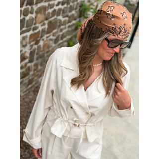 Foulard Melinda - Chocolat