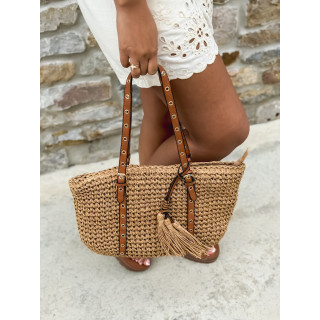 Sac en osier Anelia - Beige