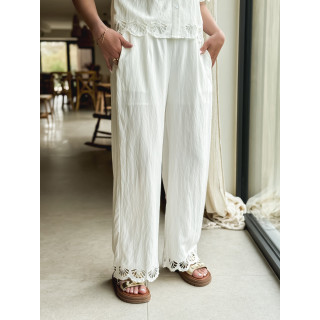 Pantalon Nelsie - Ecru