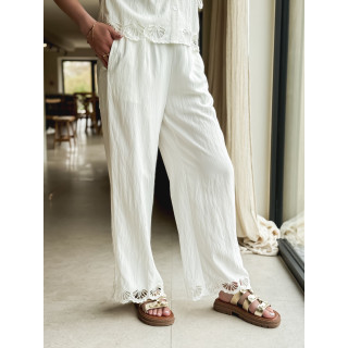 Pantalon Nelsie - Ecru
