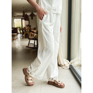 Pantalon Nelsie - Ecru