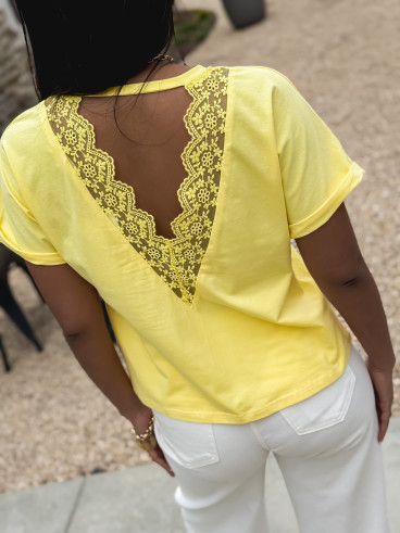 T-shirt Zélia - Jaune