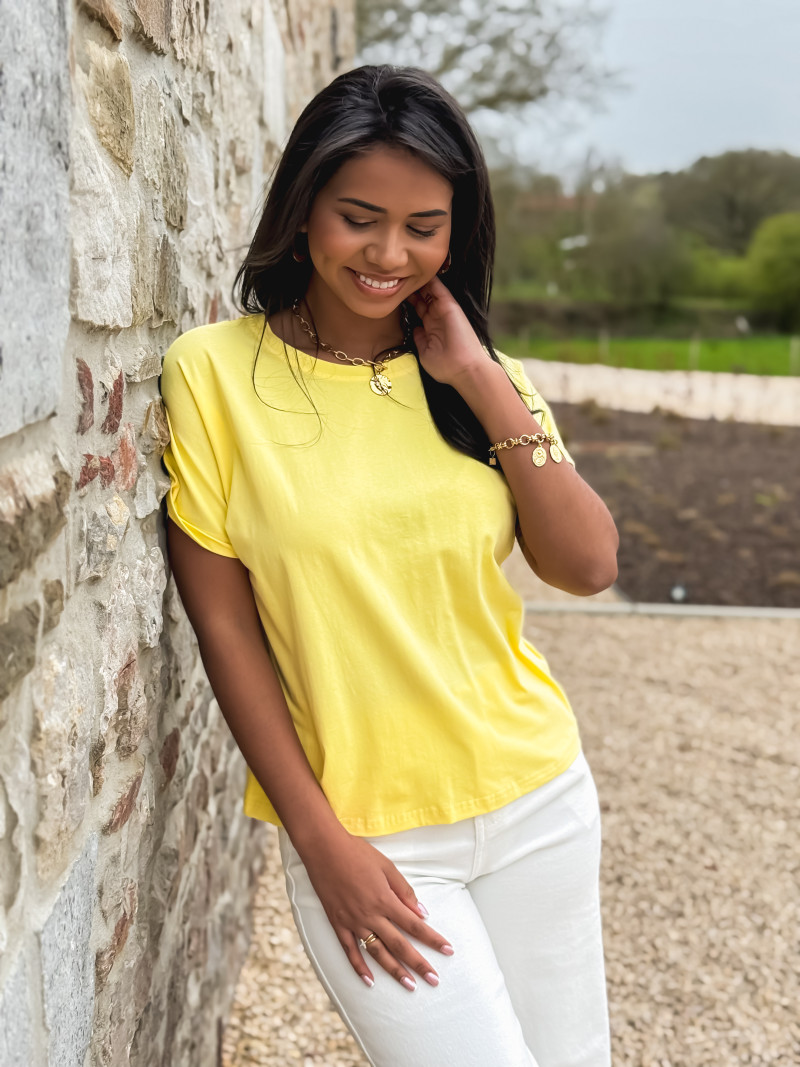 T-shirt Zélia - Jaune
