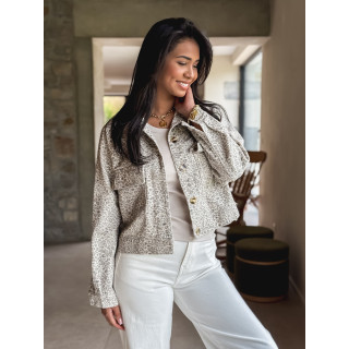 Veste léopard Kyoto - Beige