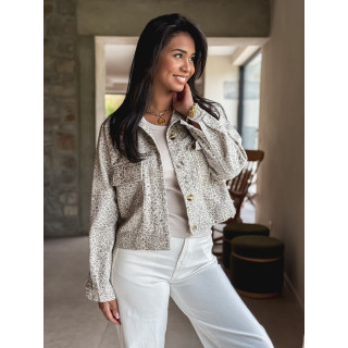 Veste léopard Kyoto - Beige
